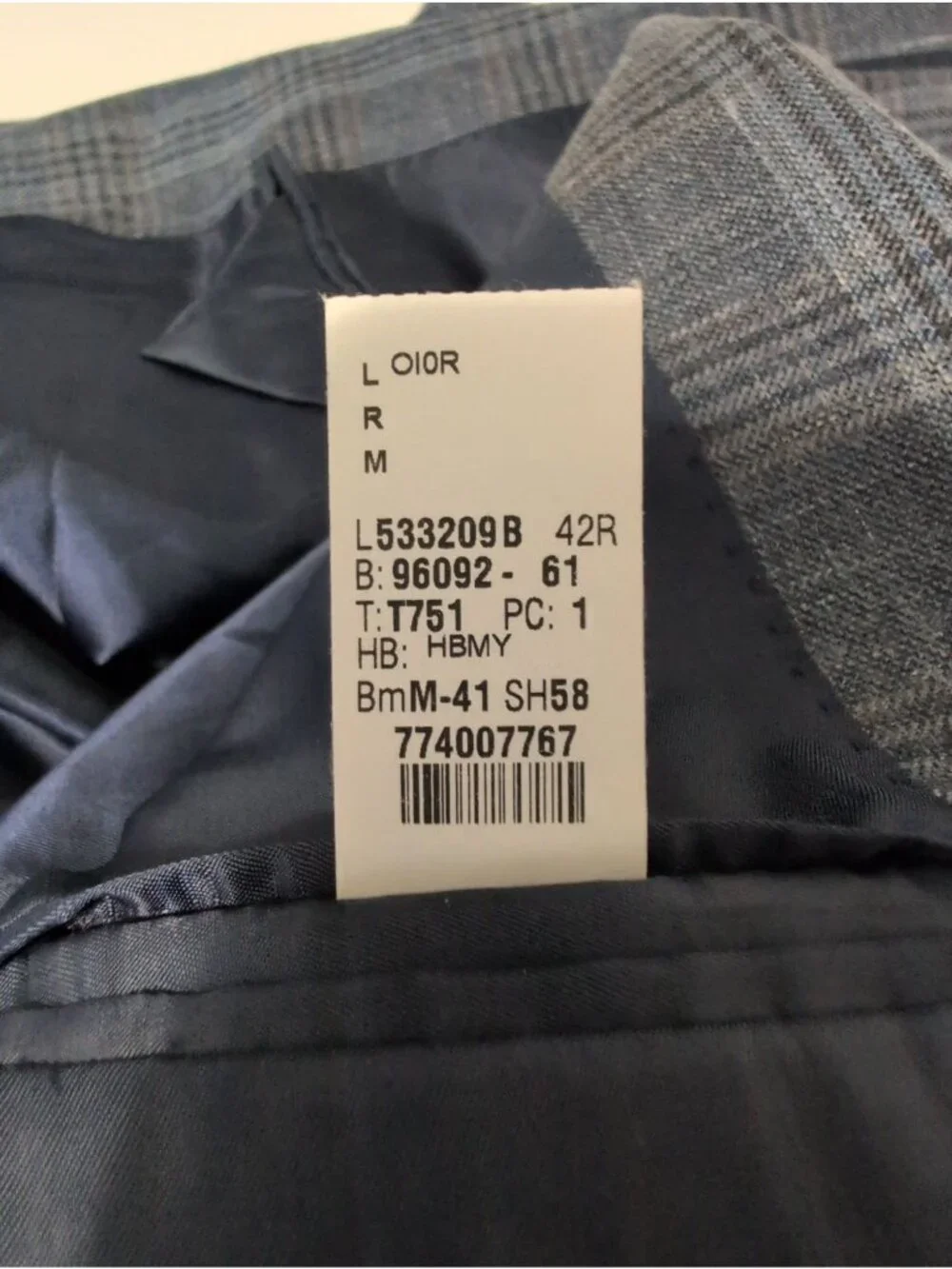 Lauren Ralph Lauren Plaid Blazer Mens Size 42R Blue Wool Blend Sport Coat Jacket